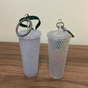 Starbucks venti cold cup ornaments/keychains